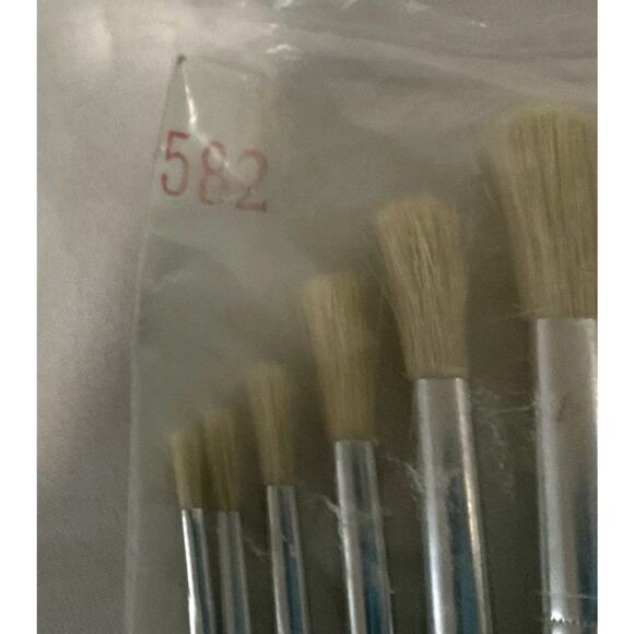 12pc Round Tip 13" Long Artist Paint Brush Set Oil/water Base PTC-582 - Picture 2 of 6